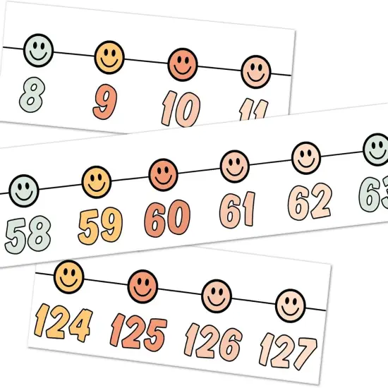 32Pcs Boho Number Line Bulletin Board {1}