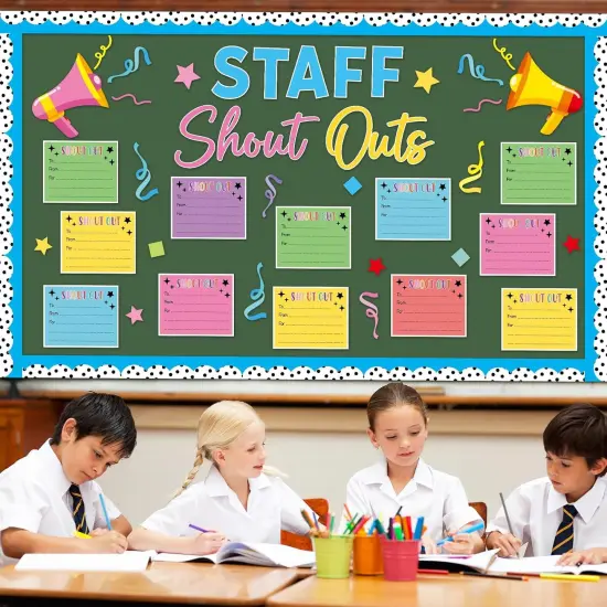 Staff Shout Outs Bulletin Board Decorations Set {4}
