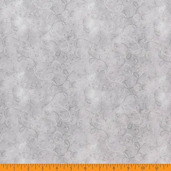 Mook Fabrics Elegance Cotton Fabric [45 in. Wide] - By The Yard Lt Grey {3}