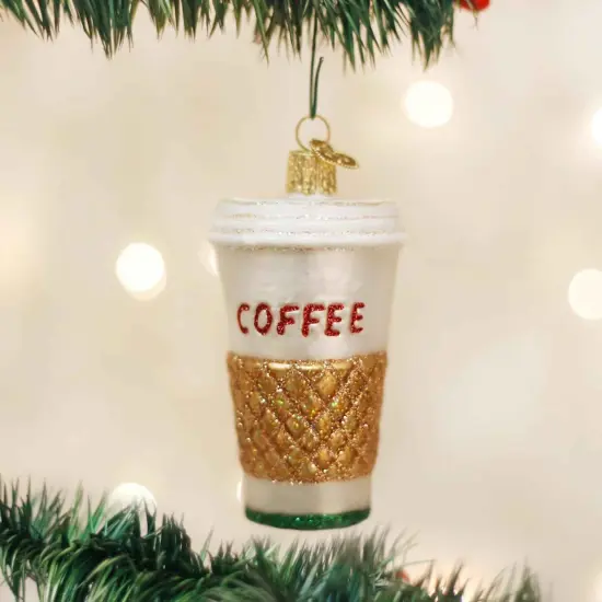 Old World Christmas 3.25 In Coffee To Go Tree Ornament , Beverage Drive Thru Multicolored {3}