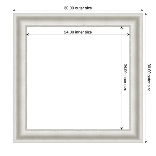Parlor Framed Dry Erase Magnetic Board White {4}