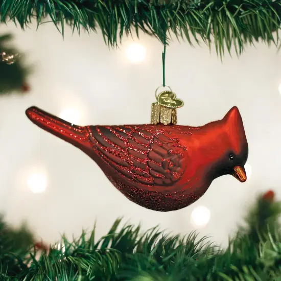 Old World Christmas 2.25 In Northern Cardinal . Tree Ornament , Ornament Happiness Joy Symbol Red {3}