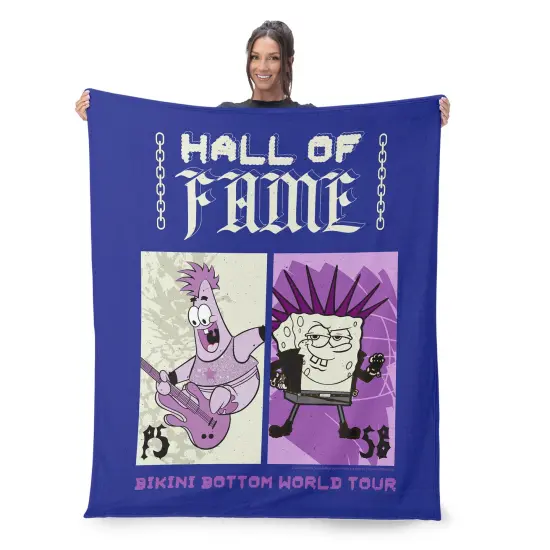 Nickelodeon Spongebob Squarepants Silk Touch Throw Blanket Bb World Tour {2}