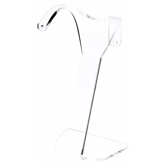 Plymor Clear Acrylic Divided Pair Hanging Earring Display Stand, 3.125" W x 1.75" D x 4.75" H {1}