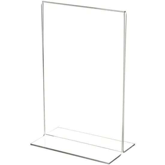 Plymor Clear Acrylic Sign Display / Literature Holder (Bottom-Load), 5.5" W x 8.5" H {1}