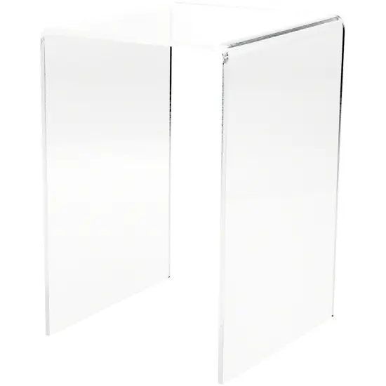 Plymor Clear Acrylic Vertical Square Display Riser, 12" H x 8" W x 8" D (1/4" thick) {1}