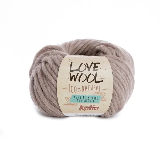 Katia Love Wool Premium Wool Alpaca Yarn Beige {1}