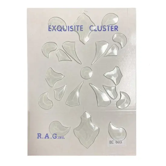 8" x 12" Exquisite Clear Glass Bevel Cluster EC603 {3}