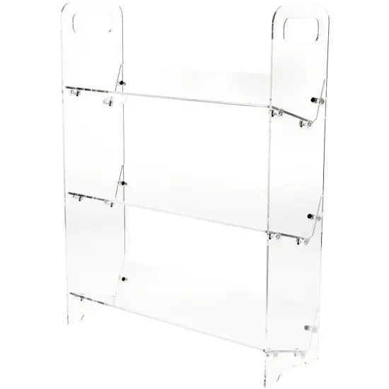 Plymor Clear Acrylic 2-Shelf CD/DVD Display Shelving {1}