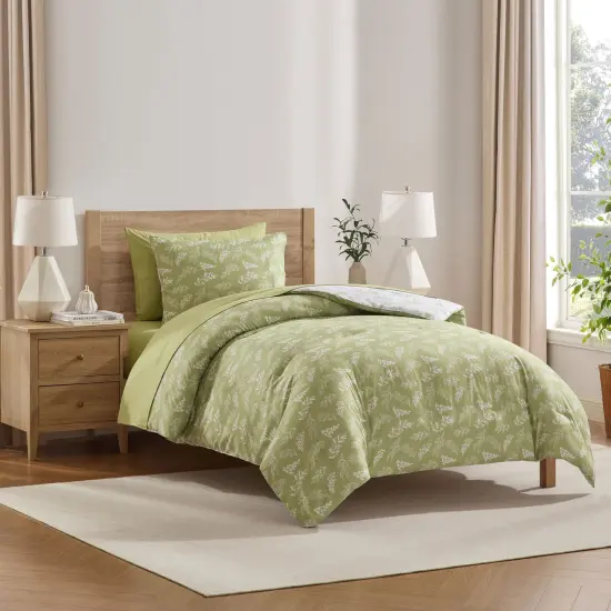 CraftBud 7 Pc BotanicalComforter Sets with Sheets {5}
