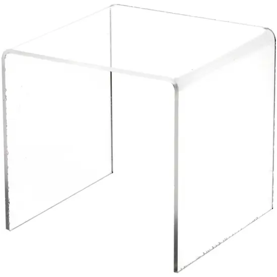 Plymor Clear Acrylic Square Display Riser, 5" H x 5" W x 5" D (1/8" thick) {1}