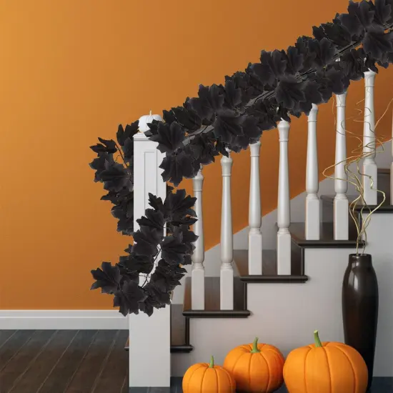 2 Pack Black Garland Halloween,5.9Ft {4}
