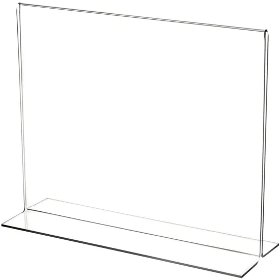 Plymor Clear Acrylic Sign Display / Literature Holder (Bottom-Load), 10" W x 8" H {1}