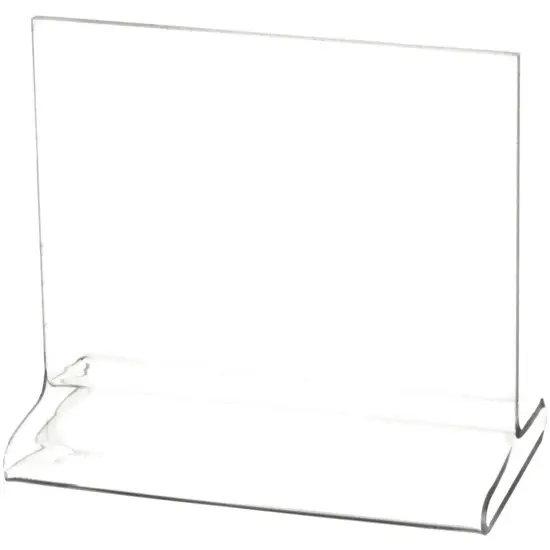Plymor Clear Acrylic Sign Display / Literature Holder (Top-Load), 5" W x 4" H {1}