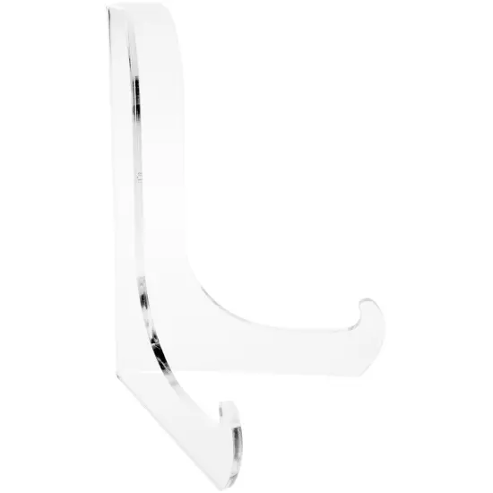 Plymor Clear Acrylic 60-Degree Angle Easel With Shallow Support Ledges, 7.5" H x 5.75" W x 4.75" D {1}