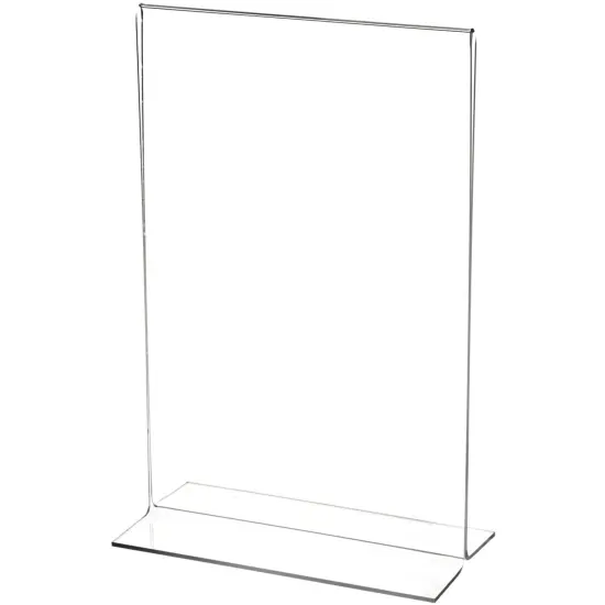 Plymor Clear Acrylic Sign Display / Literature Holder (Bottom-Load), 6" W x 9" H {1}