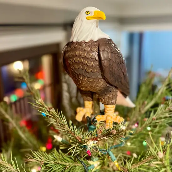 Tree Buddees Bald Eagle Christmas Tree Topper 10" Patriotic Holiday Decoration {3}