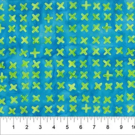 Banyan 83392-43 - JITTERBUG - X Marks the Spot - Blue 45" Fabric Per Yard {1}