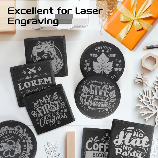 36 PCS Slate Coasters Bulk for Drinks {2}