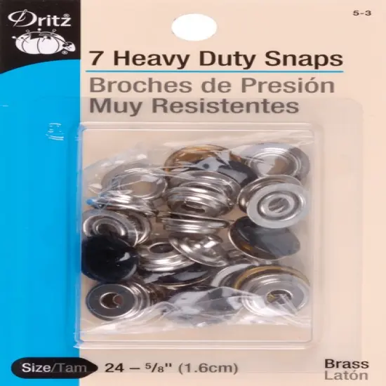 Dritz Heavy-Duty Snaps 5/8" 7/Pkg {1}