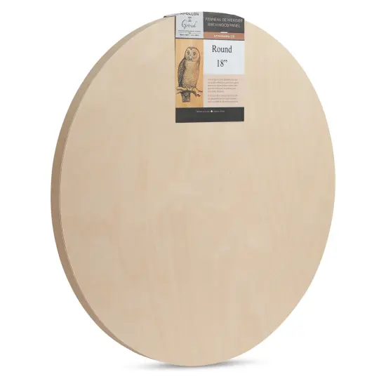 Apollon Gotrick Round Wood Panel - 18" Dia, 7/8" Profile {1}
