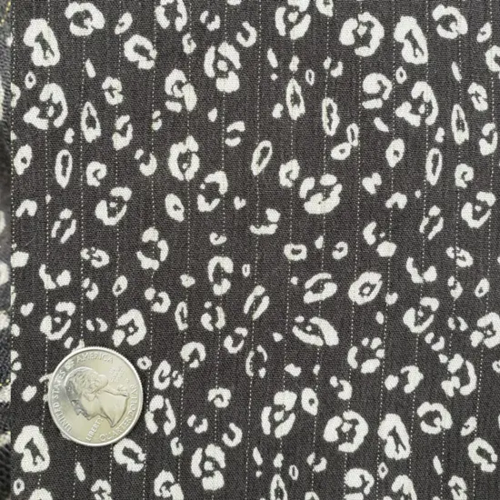 1 Yard Rayon Crinkle Charcoal Beige with Lurex Woven Fabric Lightweight 50/52&rdquo; Wide 100% Rayon {3}