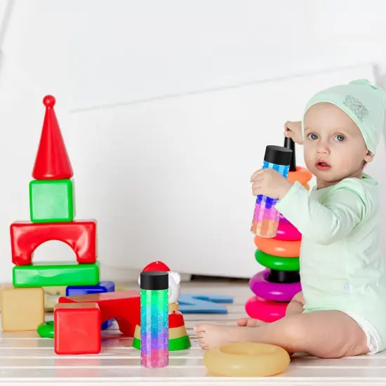 24 Pcs Clear Plastic Bottles Empty Sensory Bottles with Caps {4}