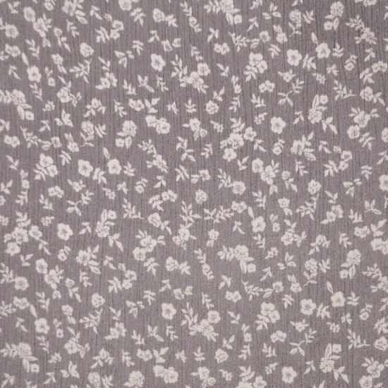 1 Yard Lightweight 50/52" Wide 125 GSM Soft Gray Rayon Crinkle Fabric {2}