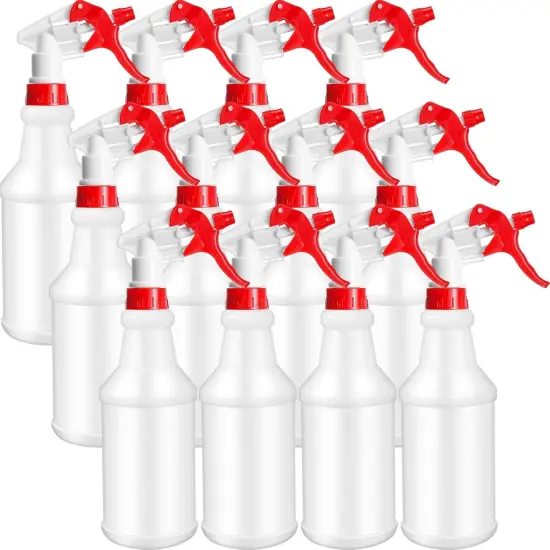 12 Pcs 16 Oz Plastic Spray Bottle - Original (Red) {1}