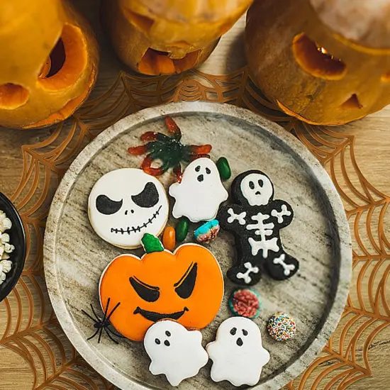 6 Pcs Halloween Spider Web Placemats- 15"" Heat Insulation Halloween Placemats {4}