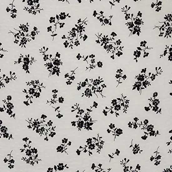 1 Yard Off White & Black Rayon Dobby Dot Jacquard Fabric 53/54" Wide {2}