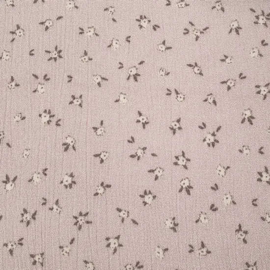 1 Yard Rayon Crinkle Fabric 50/52" Wide, Lightweight Drapey Rose Dust Crepon for Apparel {2}