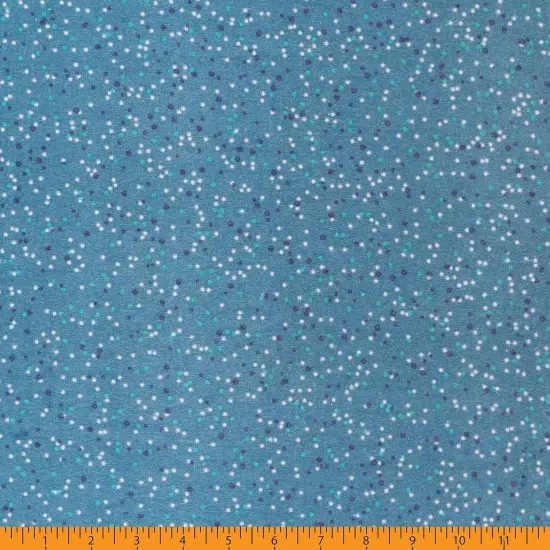 Mook Fabrics Dotted Flannel Fabric [108 in. Wide] - By The Yard Midnight {2}