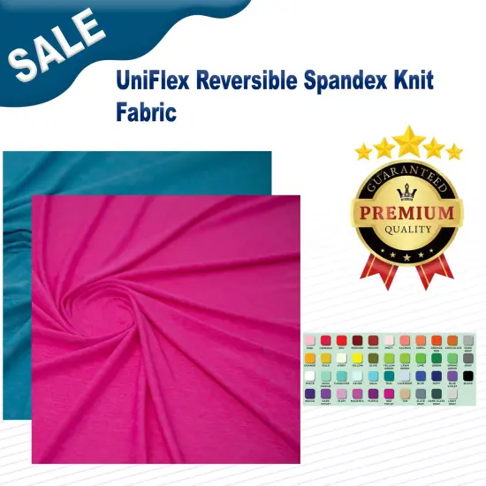 UniFlex Reversible Spandex Knit Fabric Rose {2}