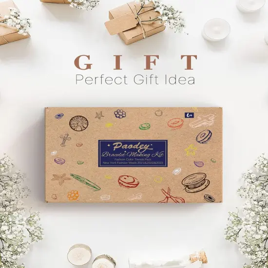 Bracelet Making Kit, 3 Boxes 48 Colors Polymer Clay Beads Set Round Letter Beads for Jewelry Making Kit Friendship Bracelets Thin Heshi Beads with Charms Strings Arts and Crafts Gift for Girls Adults {2}