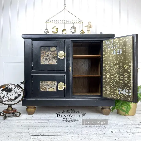 Stick & Style CECE - Modern Damask - 1 roll, 7in x 5yds (6in design) self-adhesive plastic on roll {2}