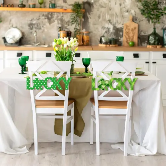 Large Size 7inch Wooden Lucky Ornaments to Paint, Wooden Shamrock St. Patrick's Day Cutouts DIY Blank Unfinished Round Spring Irish Wood Discs Ornament for Crafts Hanging Decorations 10PCS {3}