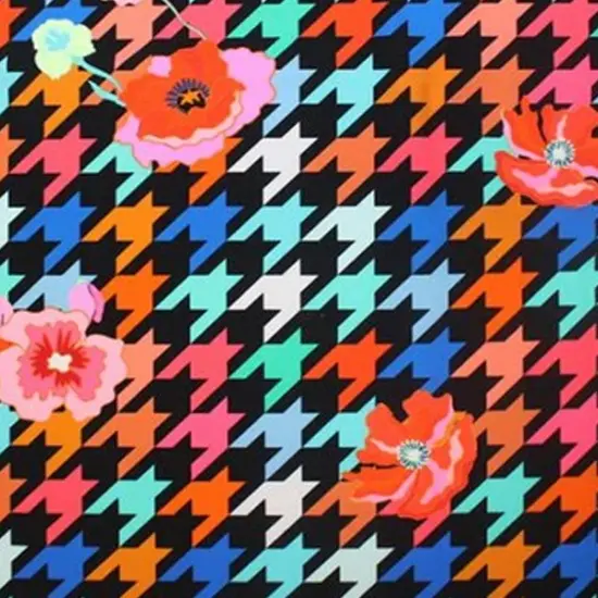 Floating Poppies Printed Spandex {2}