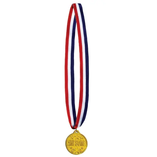 12 Pack Bulk Awesome Medal with Ribbon {1}