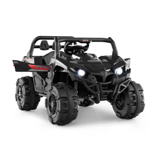 12V Battery-Powered Electric Vehicle with Remote Control & 3 Speed Modes Black {1}