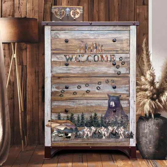 Decor Transfers&reg; 24x35 - Cabin Getaway - total sheet size 24"x35", cut into 2 sheets {2}