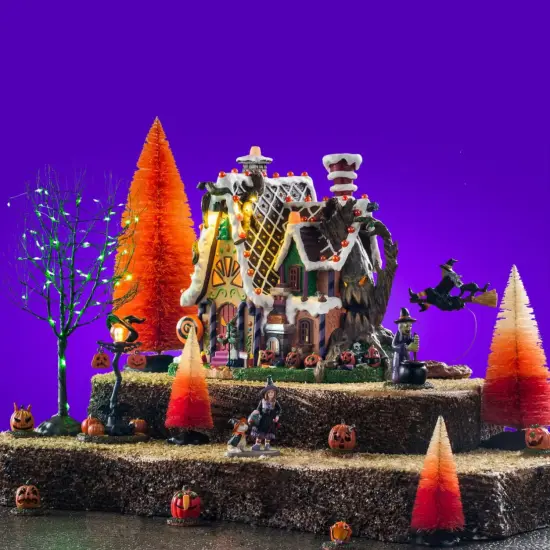 The Candy Witch Cottage House Set - Lemax Spooky Town {1}