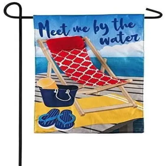Meet Me by The Water Garden Flag 2 Sided {1}