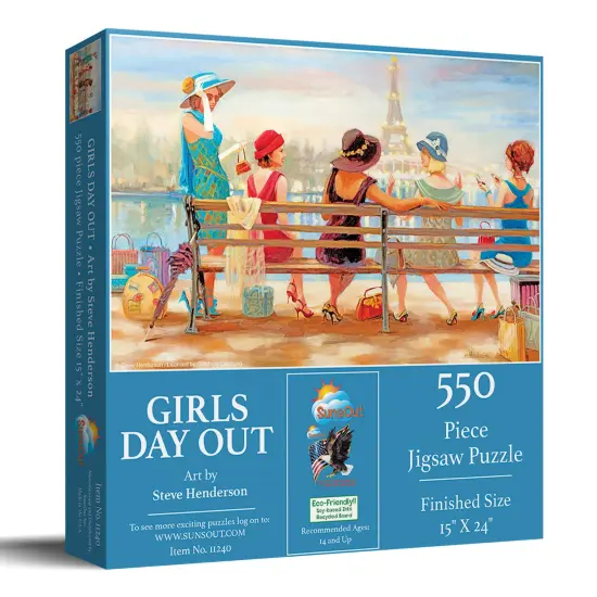 Sunsout Girls Day Out 550 pc Jigsaw Puzzle 11240 {3}