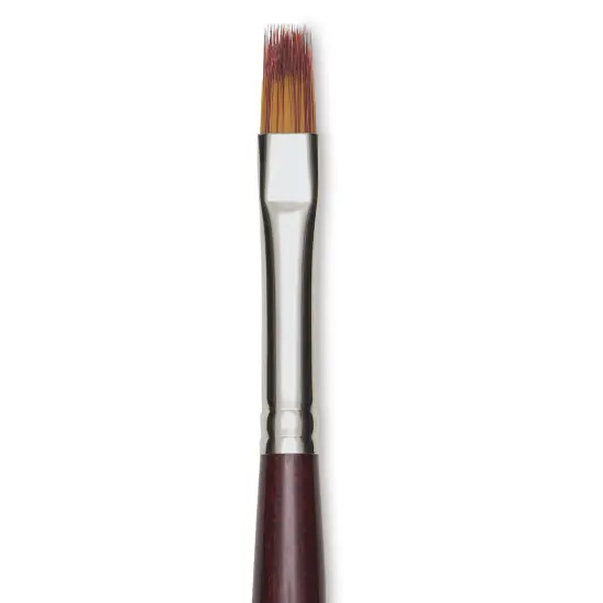 Da Vinci Vario Tip Synthetic Brush - 1381 Flat, Size 6, Short Handle {1}