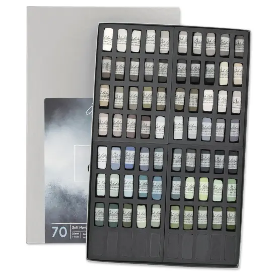 Richeson Soft Handrolled Pastels - Greys, Set of 70 {1}