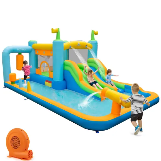 Giant Inflatable Water Slide for Kids Aged 3-10 Years (with 680W Blower) {5}