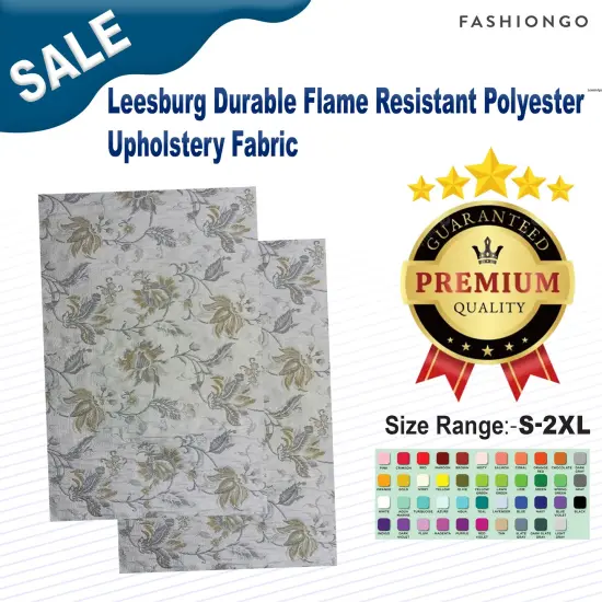 Leesburg Durable Flame Resistant Polyester Upholstery Fabric Width: 58" Pebble {2}
