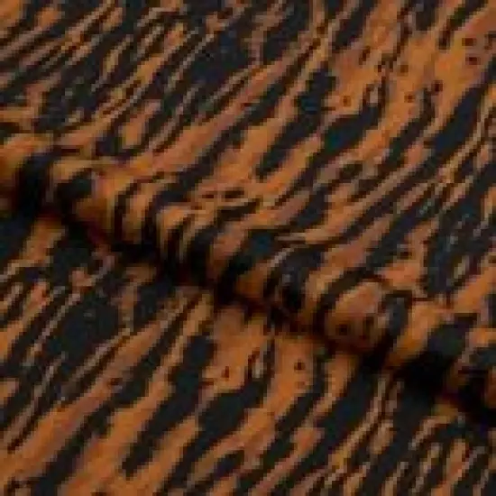 Tiger Stripes Printed Spandex Fabric Multicolor {1}