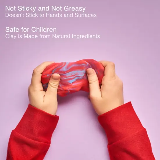 FlyFlag Air Dry Clay Kit - 24 Colors, Soft & Ultra Light, Modeling Clay for Kids with Accessories, Tools and Tutorials {5}